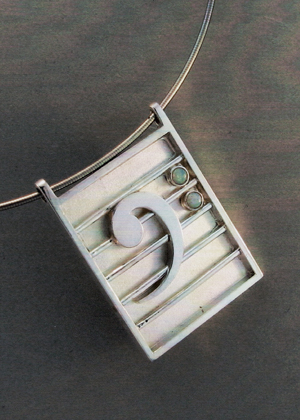 Bass Clef Custom Jewelry Designed Pendant | East Towne Jewelers
